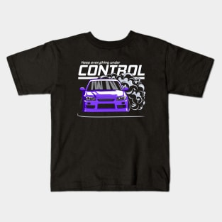 Keep everything under control (purple) Kids T-Shirt